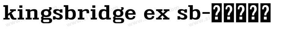 kingsbridge ex sb字体转换